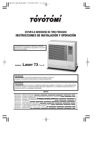 Manual de uso Toyotomi Laser 73 Calefactor