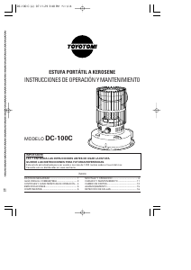 Manual de uso Toyotomi DC-100C Calefactor