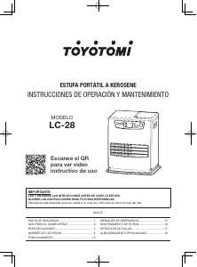 Manual de uso Toyotomi LC-28 Calefactor