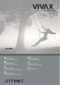Manual Vivax AJ-800 Juicer