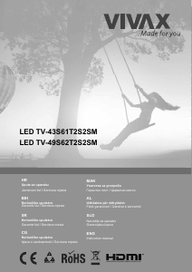 Handleiding Vivax TV-49S62T2S2SM LED televisie