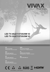 Manual Vivax TV-40LE113T2S2SM V2 LED Television
