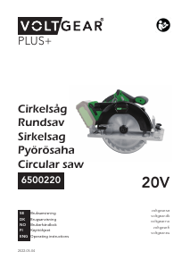 Käyttöohje Voltgear 6500220 Pyörösaha
