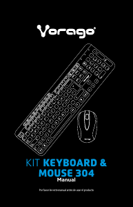 Manual de uso Vorago KM-304 Teclado