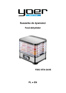 Manual Yoer FD01W Food Dehydrator