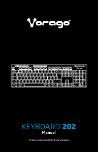Manual de uso Vorago KB-202 Teclado