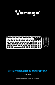 Manual de uso Vorago KM-105 Teclado