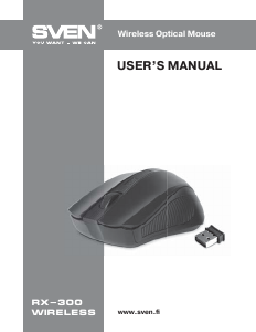 Manual Sven RX-300 Wireless Mouse