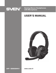 Handleiding Sven AP-G855MV Headset