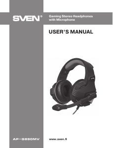 Handleiding Sven AP-G890MV Headset