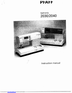 Manual Pfaff 2040 Tiptronic Sewing Machine