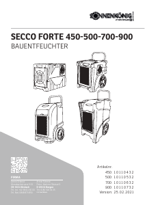 Manual Sonnenkönig SECCO FORTE 450 Dehumidifier