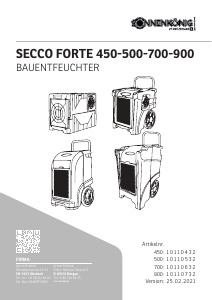 Bedienungsanleitung Sonnenkönig SECCO FORTE 500 Luftentfeuchter