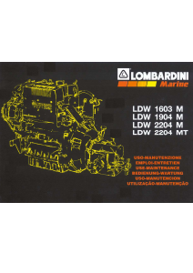 Manual Lombardini LDW 2204 M Boat Engine