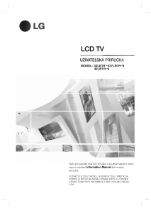 Manuál LG 42LB1R-ZE LCD televize