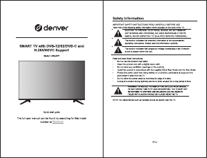Handleiding Denver LDS-4371 LED televisie