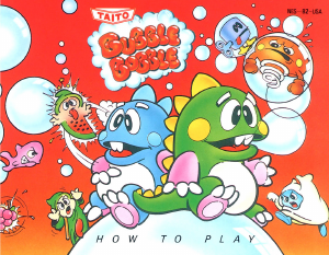 Manual Nintendo NES Bubble Bobble