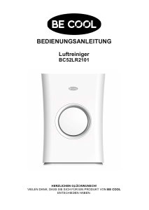 Handleiding Be Cool BC52LR2101 Luchtreiniger