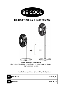 Handleiding Be Cool BC40STTI2201 Ventilator