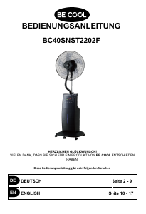 Handleiding Be Cool BC40SNST2202F Ventilator