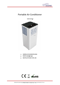 Handleiding Biswind BWPAC9000 Airconditioner