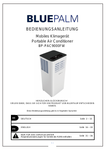 Manual Bluepalm BPPAC9000FW Air Conditioner
