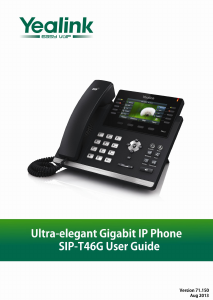 Manual Yealink SIP-T46G IP Phone