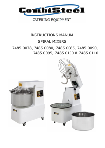 Manual CombiSteel 7485.0095 Stand Mixer