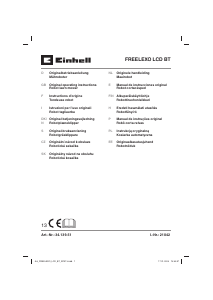 Manual Einhell FREELEXO 900 LCD BT Lawn Mower