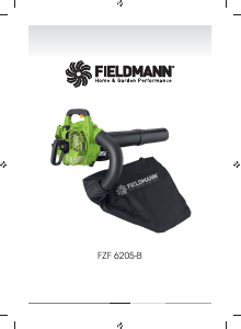 Manual Fieldmann FZF 6205-B Leaf Blower