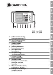 Bruksanvisning Gardena 6030 Bevattningscomputer