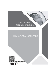 Manual Haier HW100-BDV14979S8U1 Washing Machine