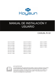 Manual de uso Kaysun AKAY-C 35 DR11 Aire acondicionado