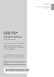 Handleiding LG 55UR781C0LK LED televisie