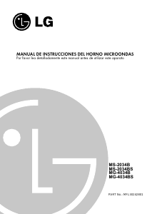 Manual de uso LG MG-4034B Microondas