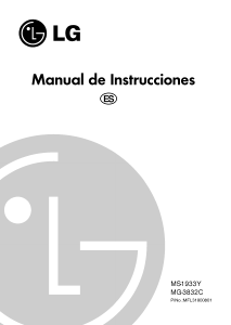 Manual de uso LG MG-3832C Microondas