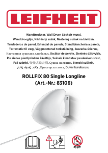 Használati útmutató Leifheit Rollfix 80 Ruhaszárító állvány
