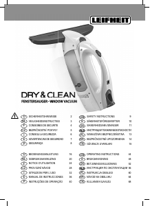 Manual Leifheit 51000 Dry & Clean Máquina limpar vidros
