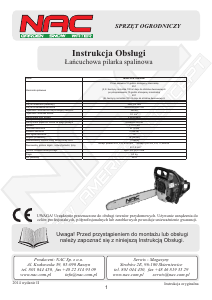 Instrukcja NAC HY-CST45-40-WO Piła łańcuchowa