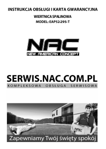 Instrukcja NAC EAP52-295-T Świder ziemny