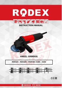 Manual Rodex RDX104 Polizor unghiular