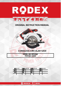 Manual Rodex RPX2540 Circular Saw