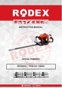 Mode d’emploi Rodex RDX9625 Taille-haies