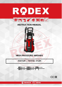 Kasutusjuhend Rodex RDX712M Survepesur