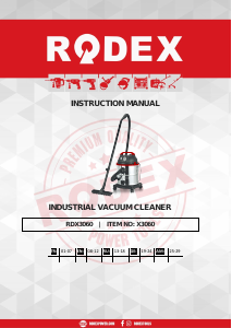 Kullanım kılavuzu Rodex RDX3060 Elektrikli süpürge