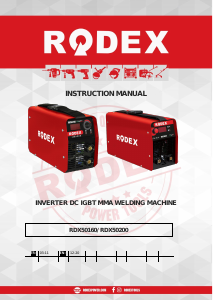 Kullanım kılavuzu Rodex RDX50160 Kaynak makinesi