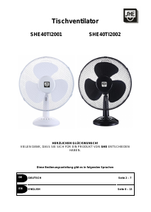 Handleiding SHE SHE40TI2001 Ventilator