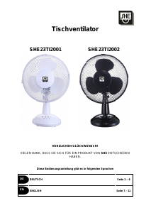 Handleiding SHE SHE23TI2001 Ventilator