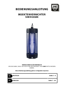 Manual SHE SHEIV101BK Pest Repeller