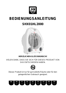 Bedienungsanleitung SHX SHX01HL2000 Heizgerät